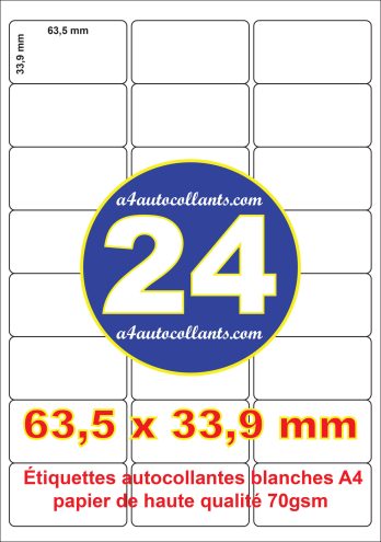 Etiquette pour timbre 63.5×33.9mm à partir de €6.50